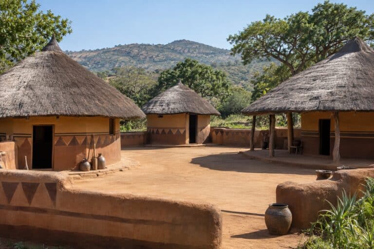 village de huttes Venda
